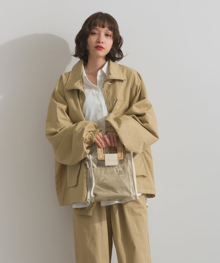 合繊ツイルスタンドジャッケット