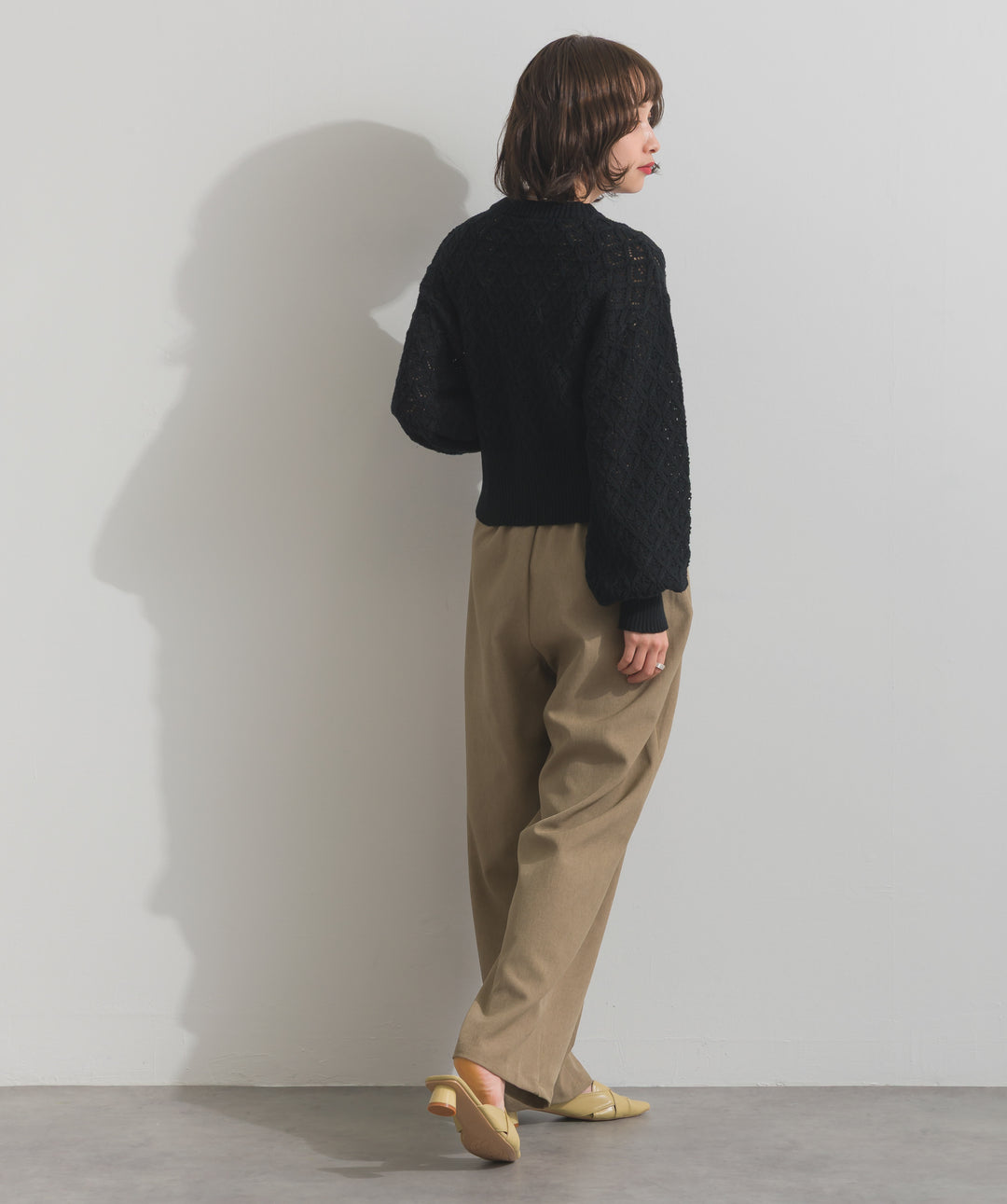 フロントスリットZIPニット