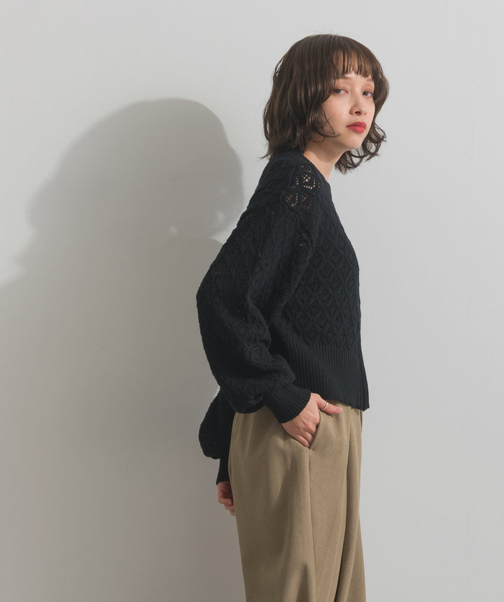 フロントスリットZIPニット