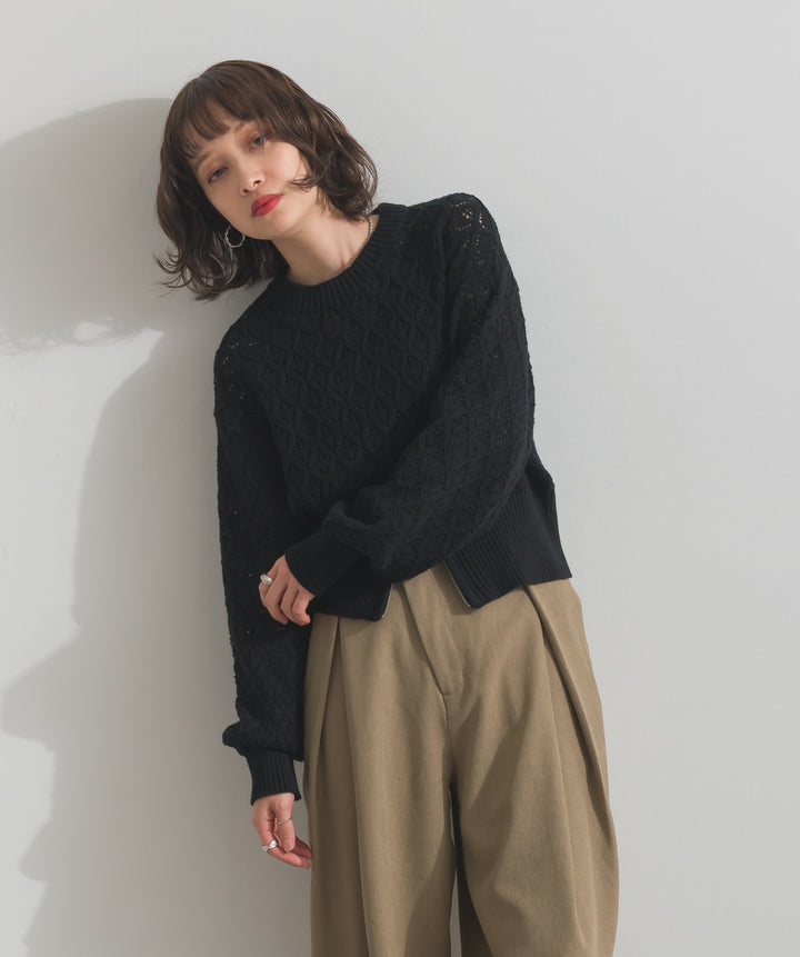 フロントスリットZIPニット