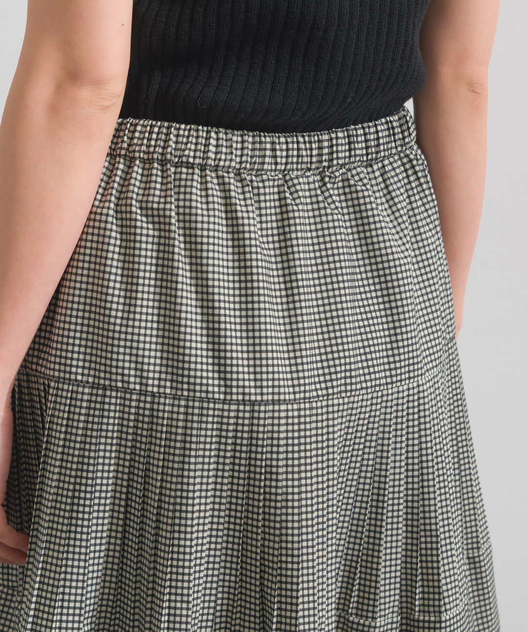 プリーツティアードスカート