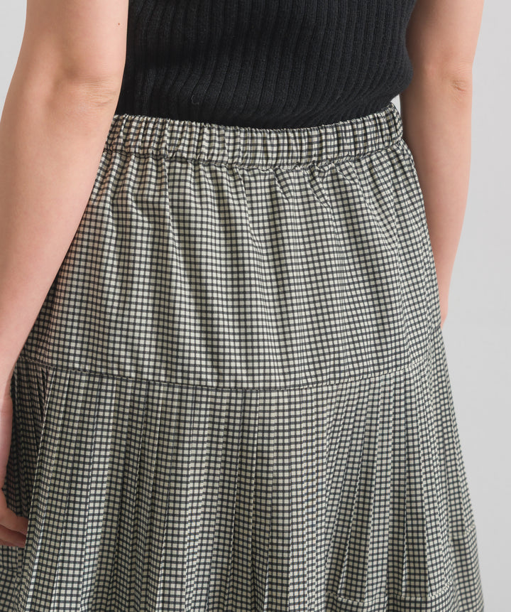 プリーツティアードスカート