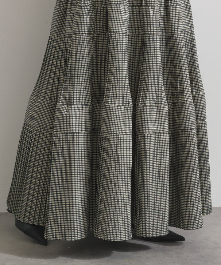 プリーツティアードスカート