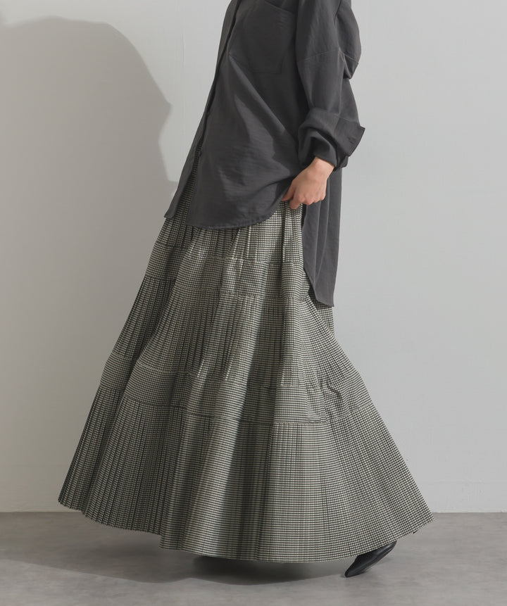 プリーツティアードスカート