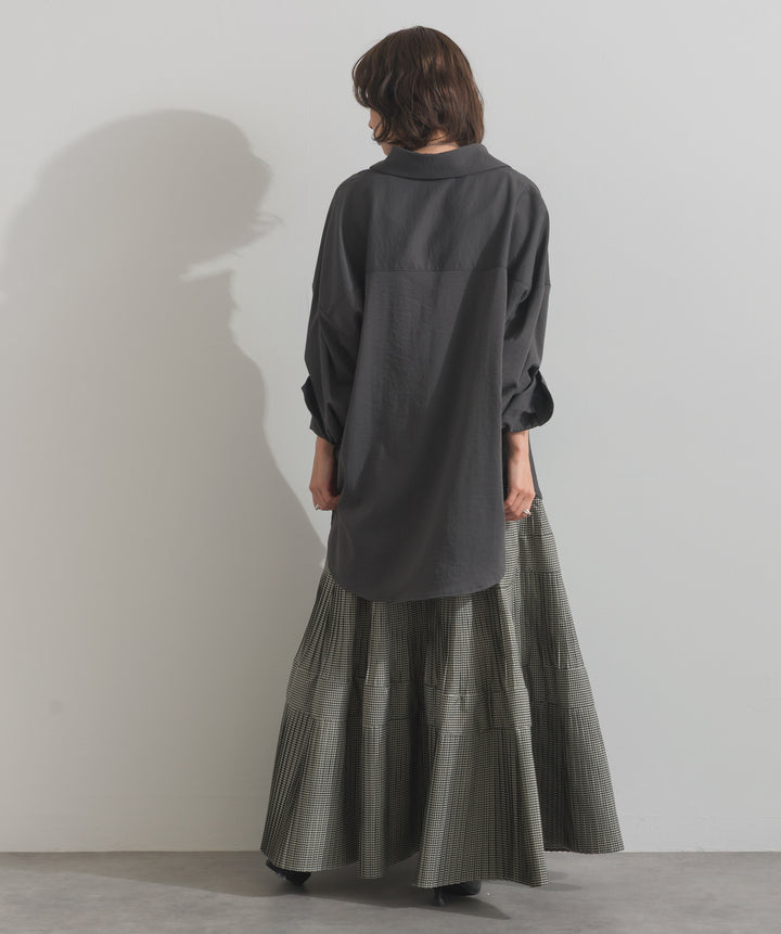 プリーツティアードスカート