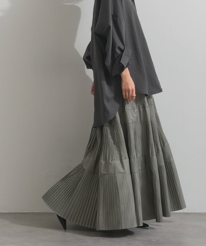 プリーツティアードスカート