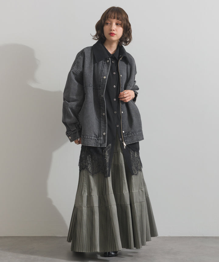 プリーツティアードスカート