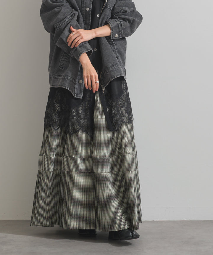 プリーツティアードスカート