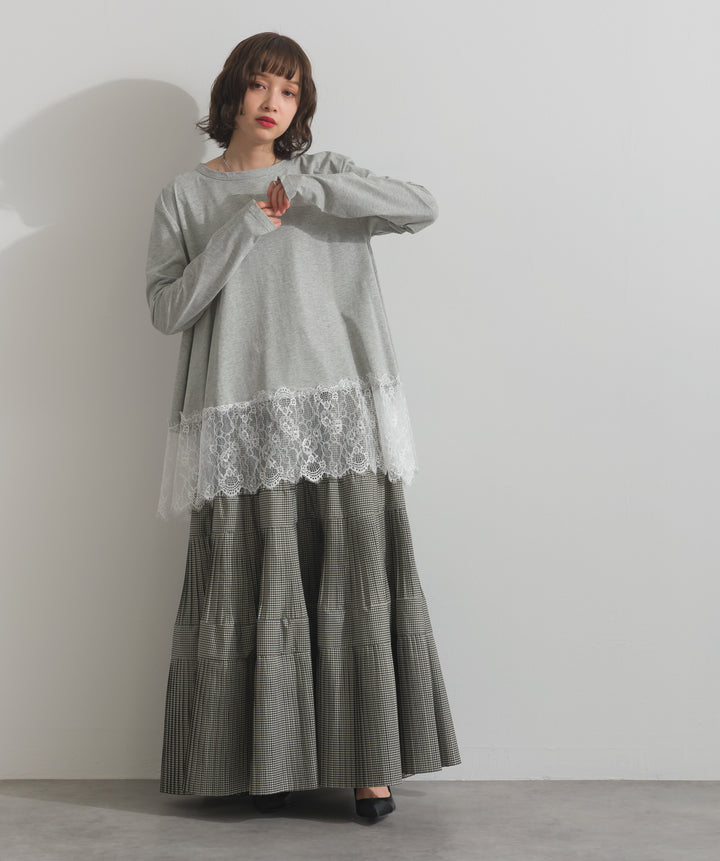 プリーツティアードスカート