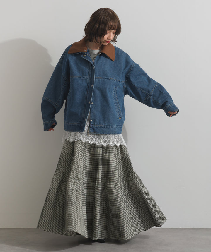 プリーツティアードスカート