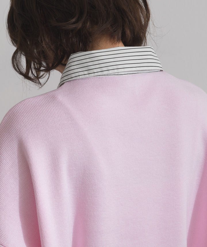 ストライプシャツドッキングポロ