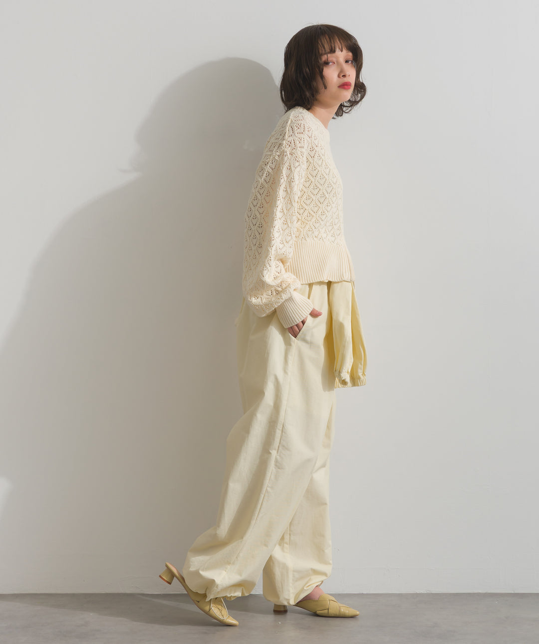 フロントスリットZIPニット