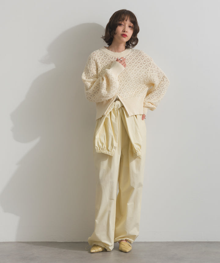 フロントスリットZIPニット