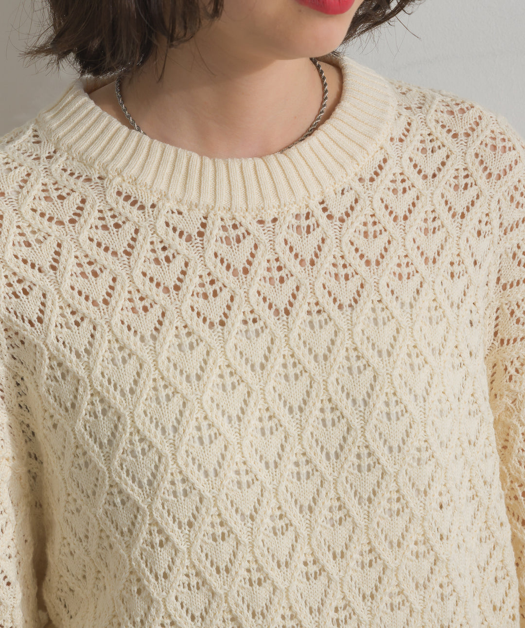 フロントスリットZIPニット