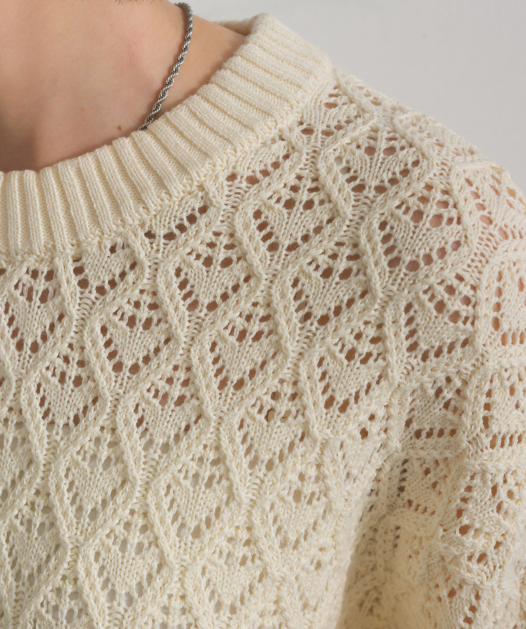 フロントスリットZIPニット