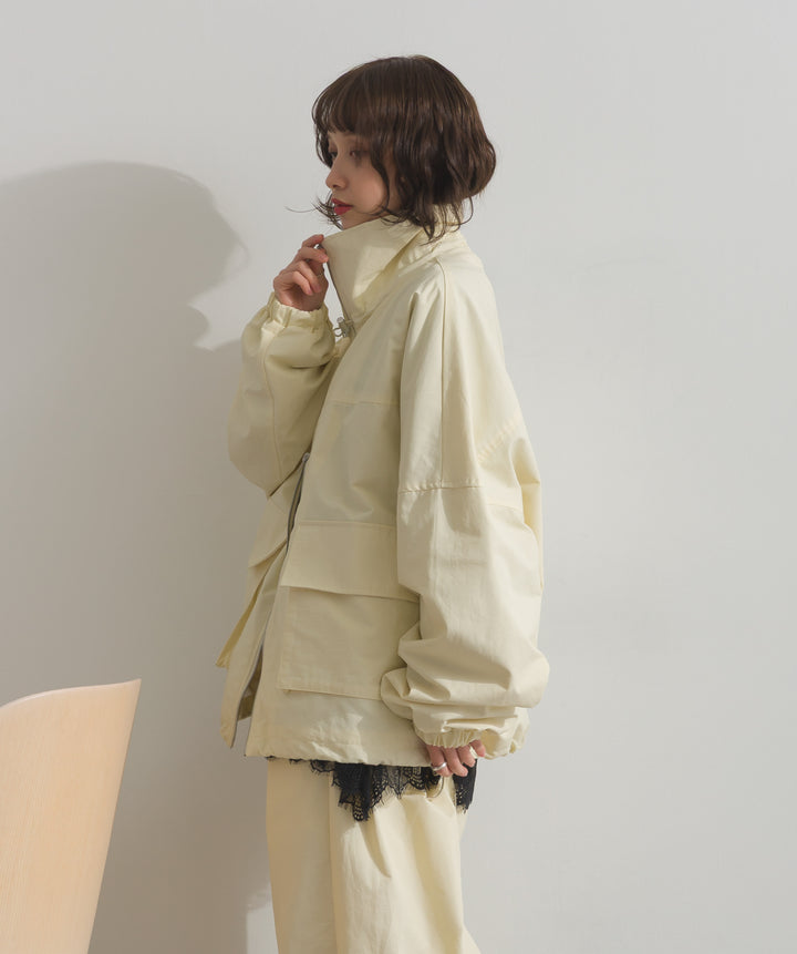 合繊ツイルスタンドジャッケット
