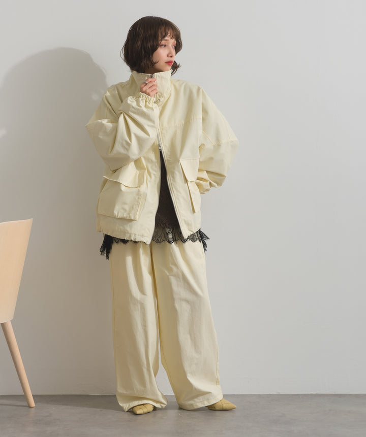 合繊ツイルスタンドジャッケット