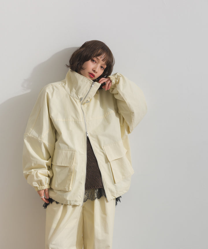 合繊ツイルスタンドジャッケット