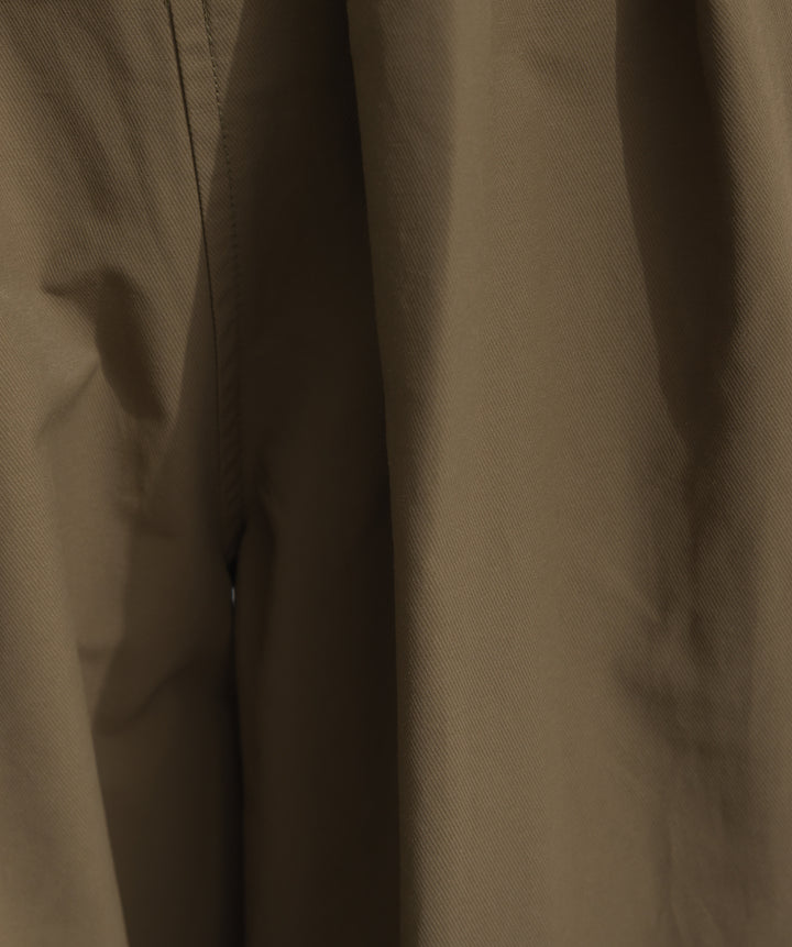 合繊ツイルスタンドウエスト巻きジョガーパンツ