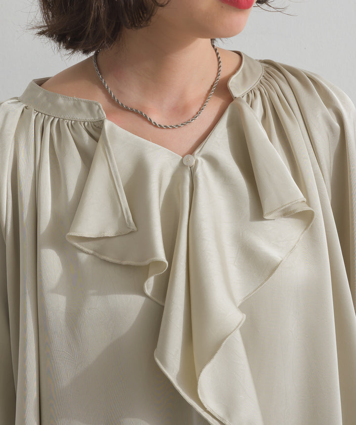 フリルギャザーブラウス