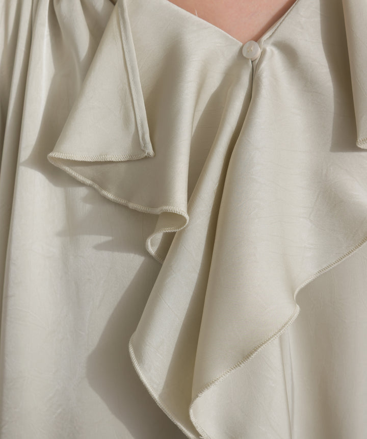 フリルギャザーブラウス