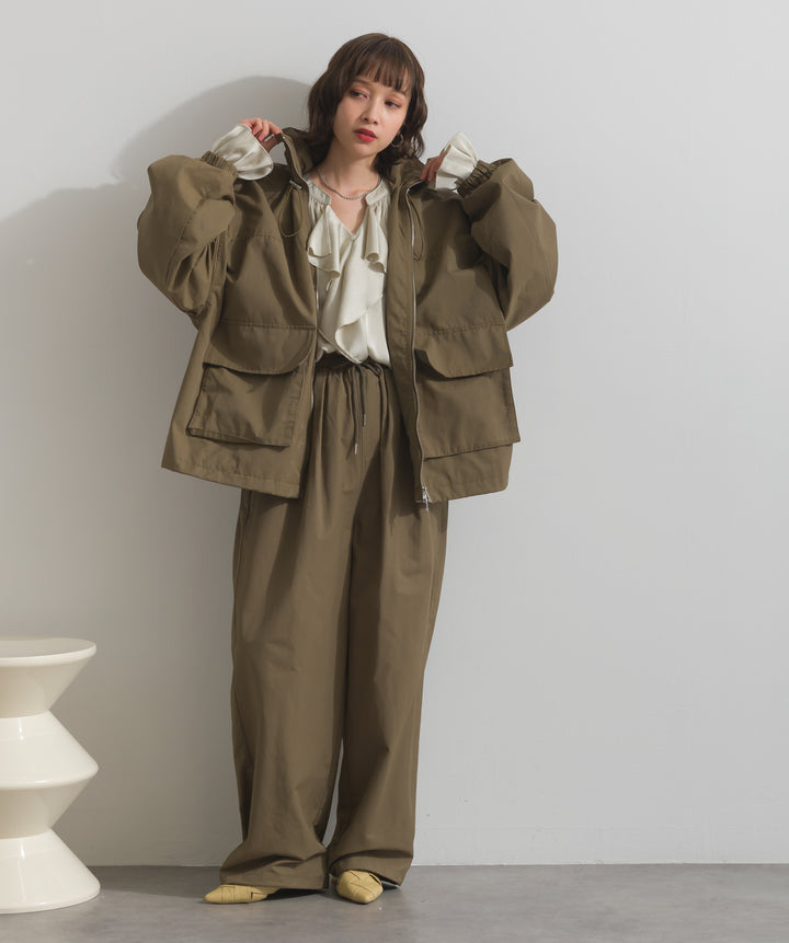 合繊ツイルスタンドジャッケット