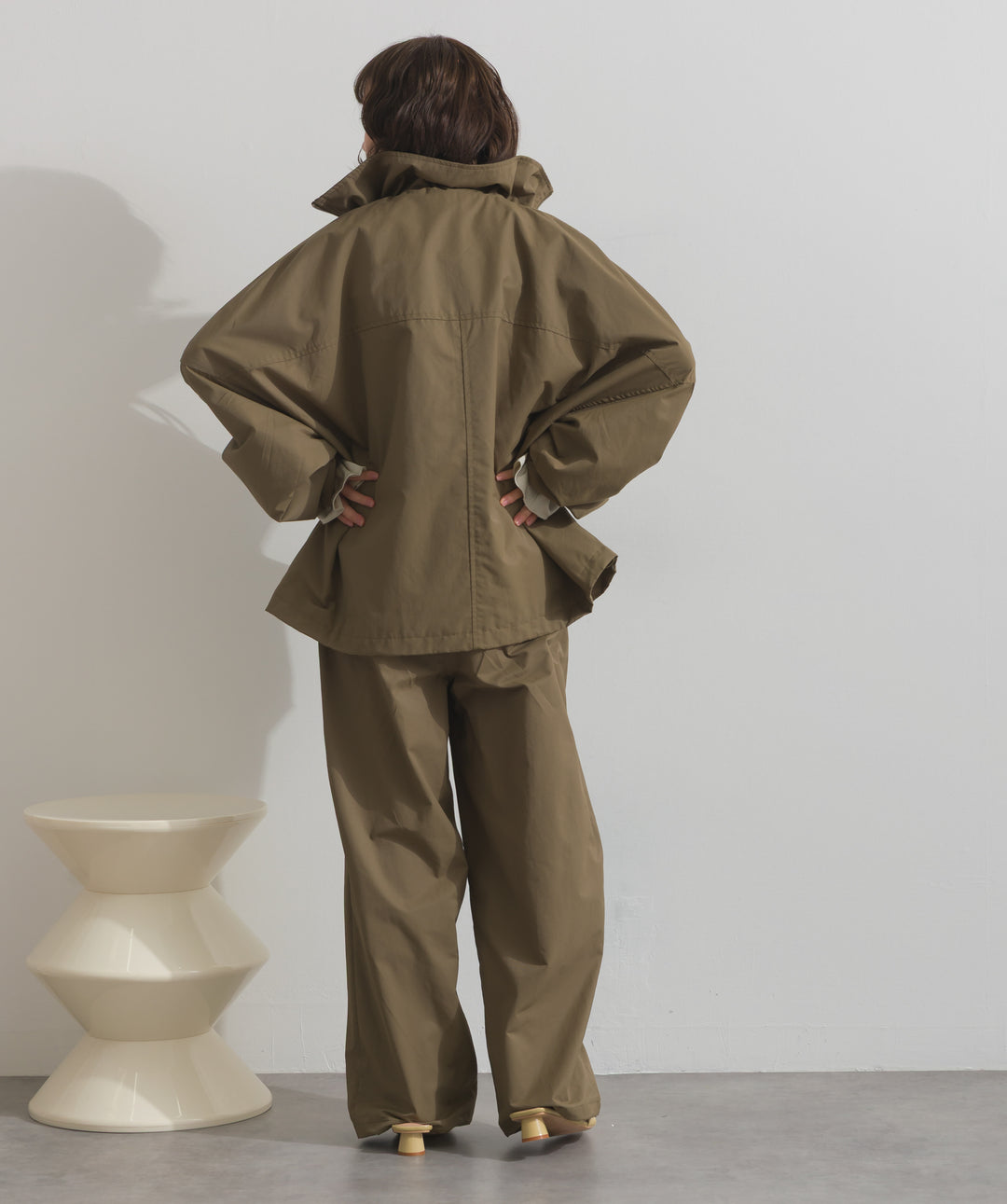 合繊ツイルスタンドジャッケット