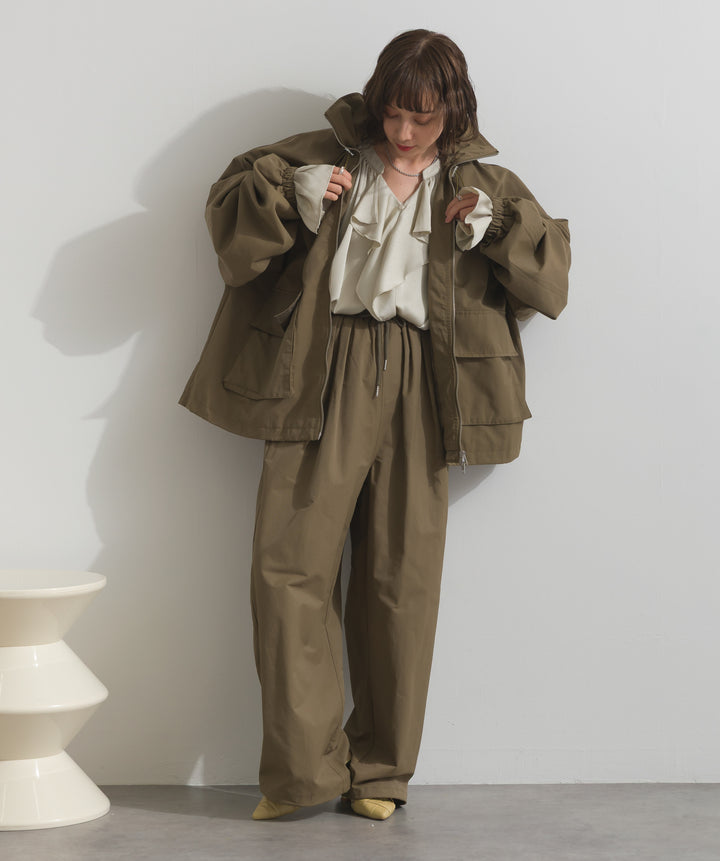 合繊ツイルスタンドジャッケット