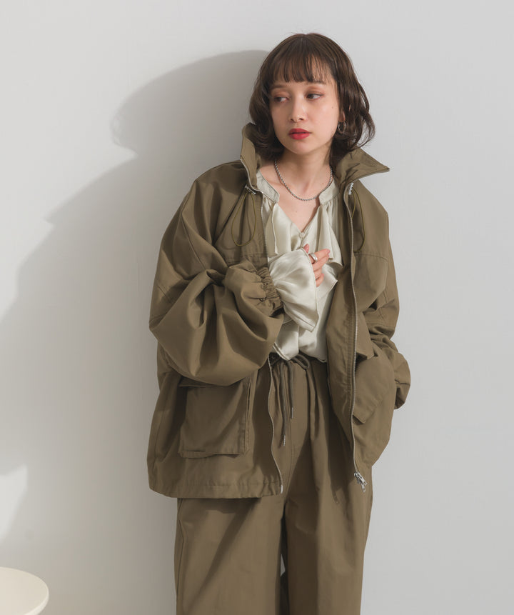 合繊ツイルスタンドジャッケット