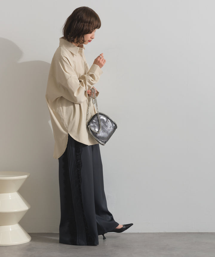 スリーブアレンジドレープシャツ