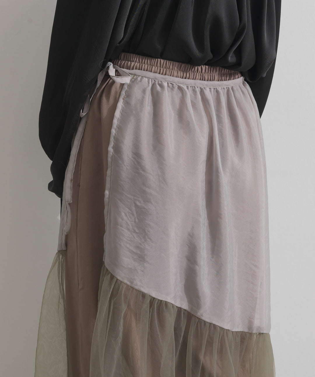 シアーレイヤードラップパンツ