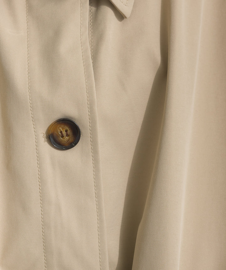 コンパクトツイルスカーフ付きコート