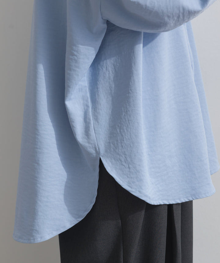 スリーブアレンジドレープシャツ