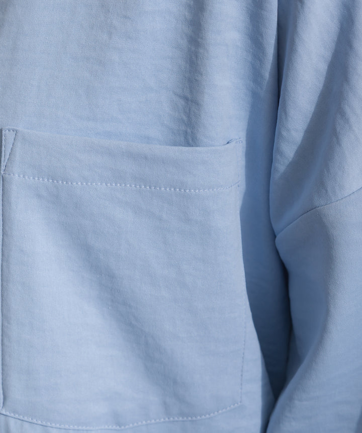 スリーブアレンジドレープシャツ