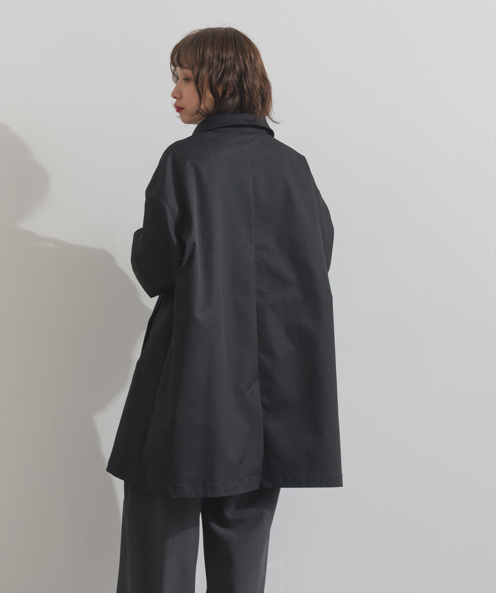 コンパクトツイルスカーフ付きコート