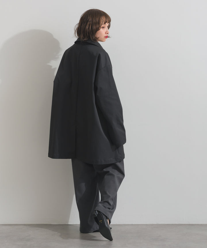 コンパクトツイルスカーフ付きコート