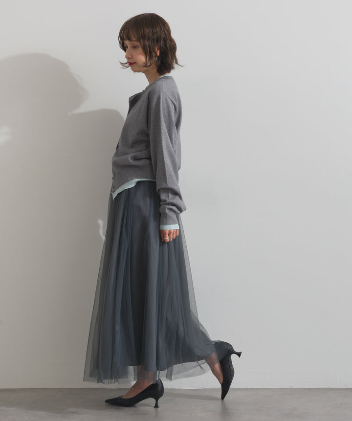 リバーシブルボリュームチュールスカート