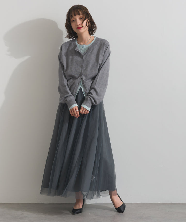リバーシブルボリュームチュールスカート