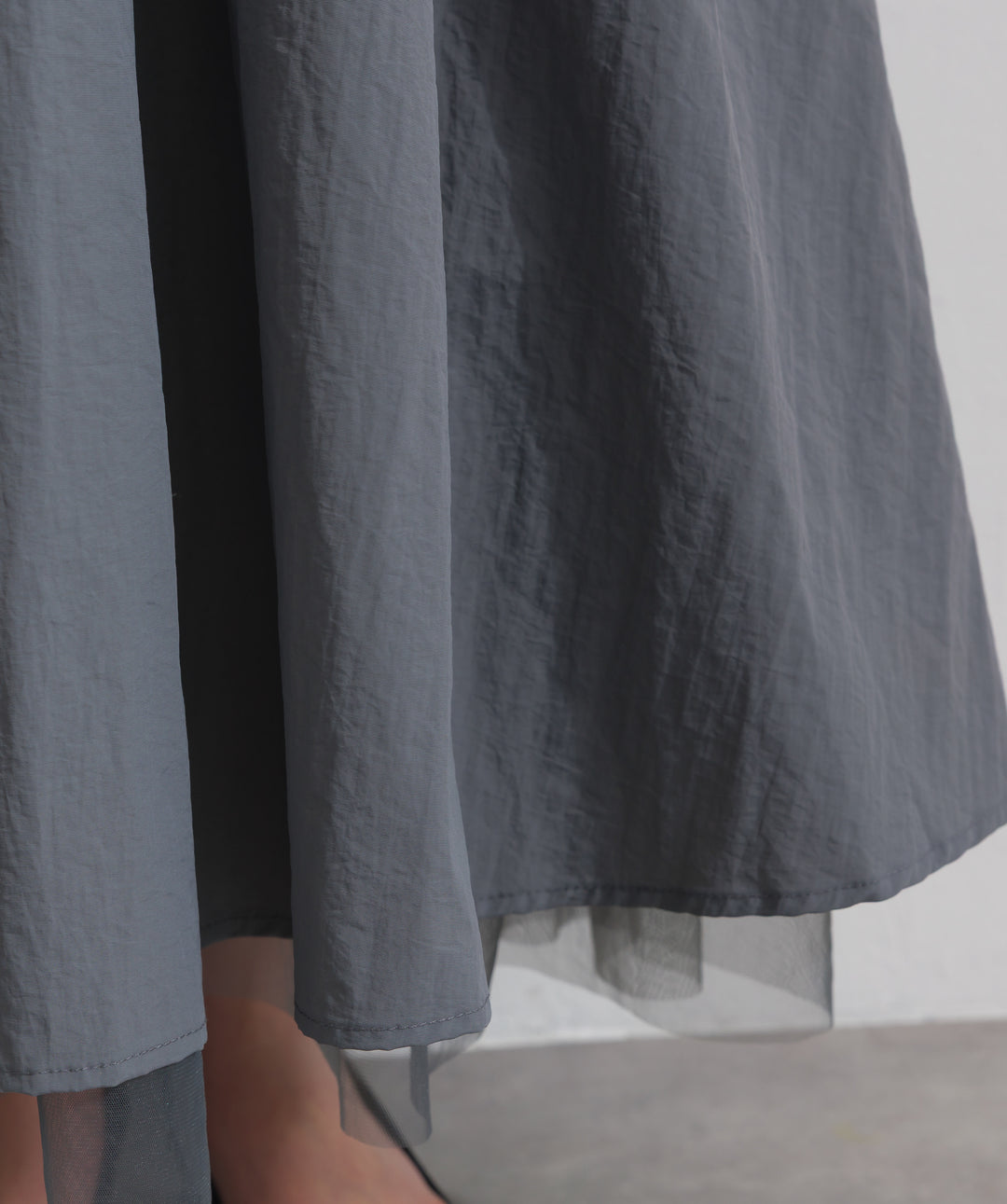 リバーシブルボリュームチュールスカート