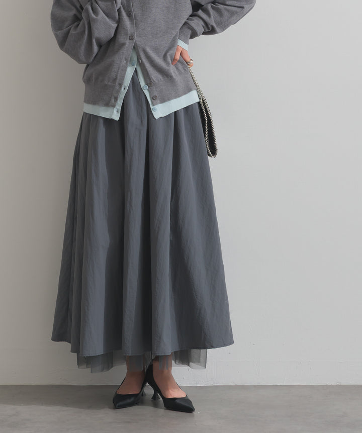 リバーシブルボリュームチュールスカート