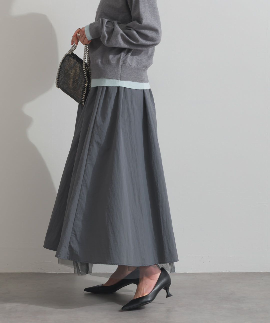 リバーシブルボリュームチュールスカート