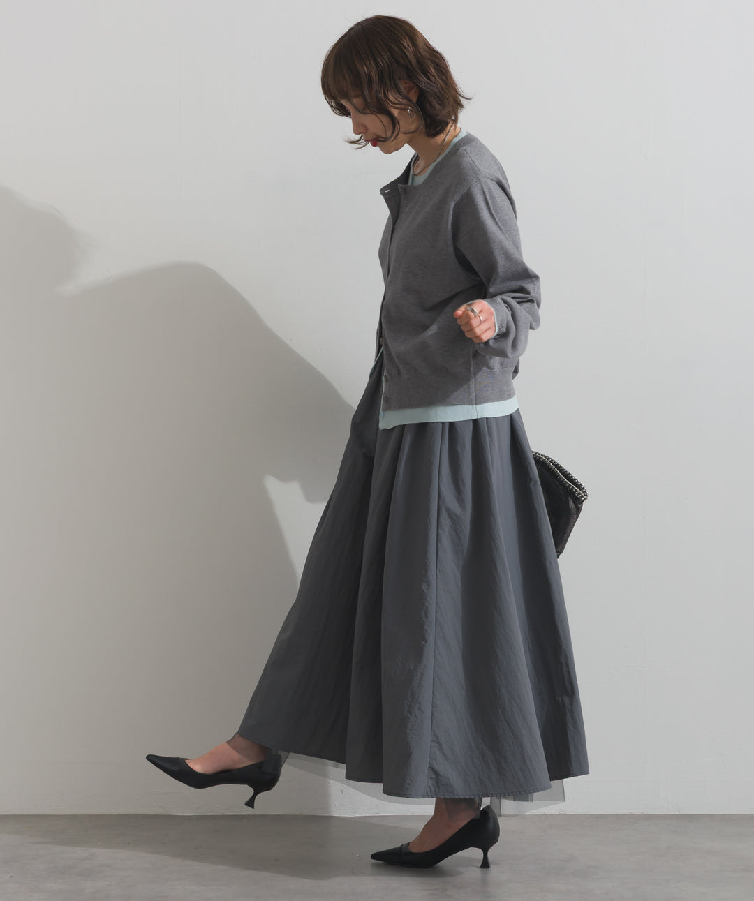リバーシブルボリュームチュールスカート