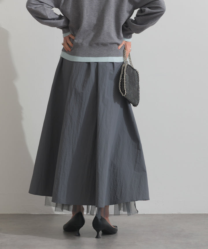 リバーシブルボリュームチュールスカート