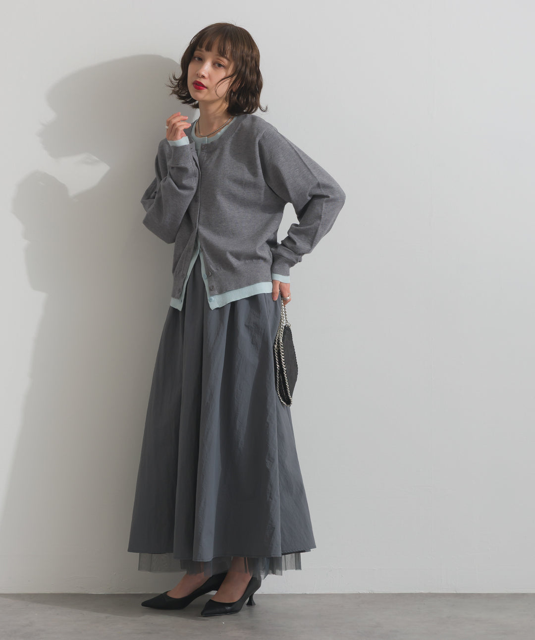 リバーシブルボリュームチュールスカート
