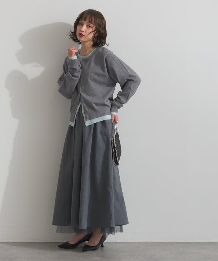 リバーシブルボリュームチュールスカート