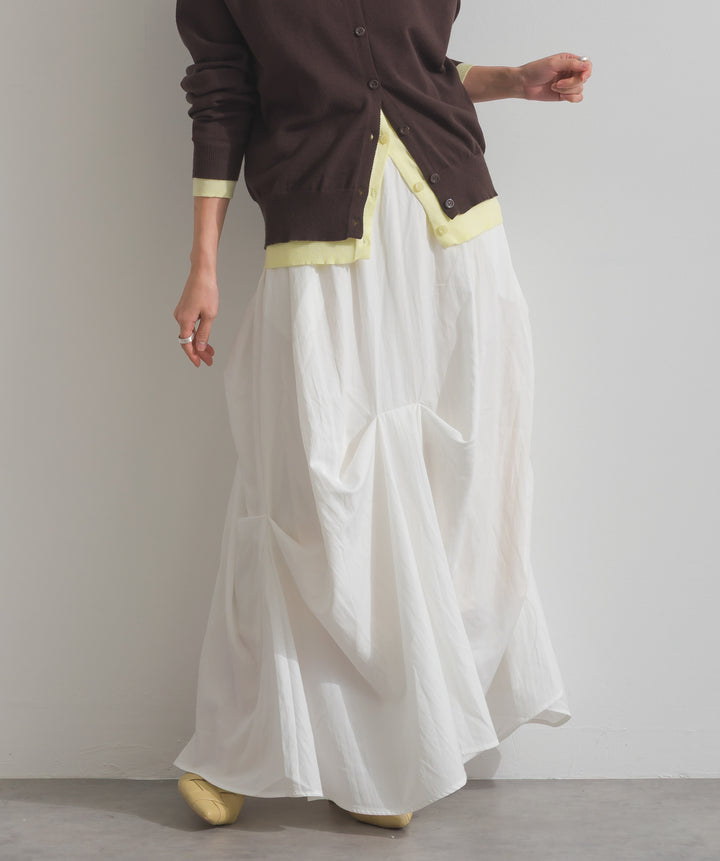 ランダムタックボリュームスカート