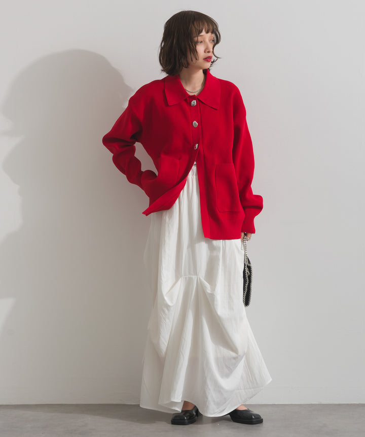 ランダムタックボリュームスカート