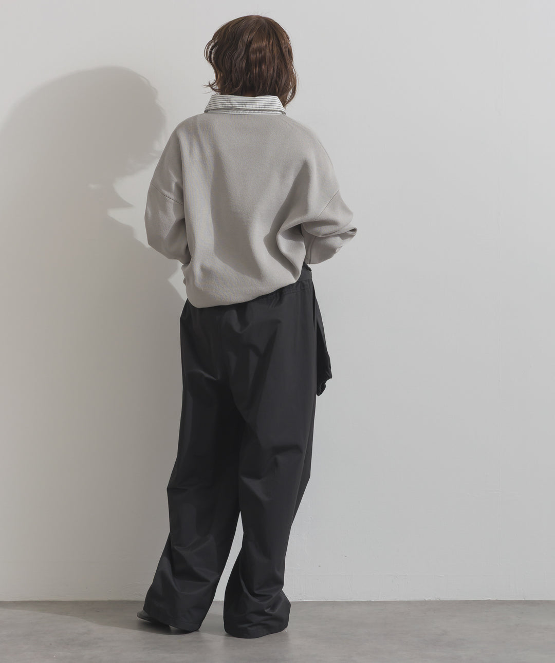 ストライプシャツドッキングポロ