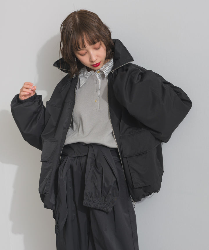 合繊ツイルスタンドジャッケット