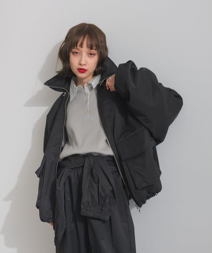 合繊ツイルスタンドジャッケット